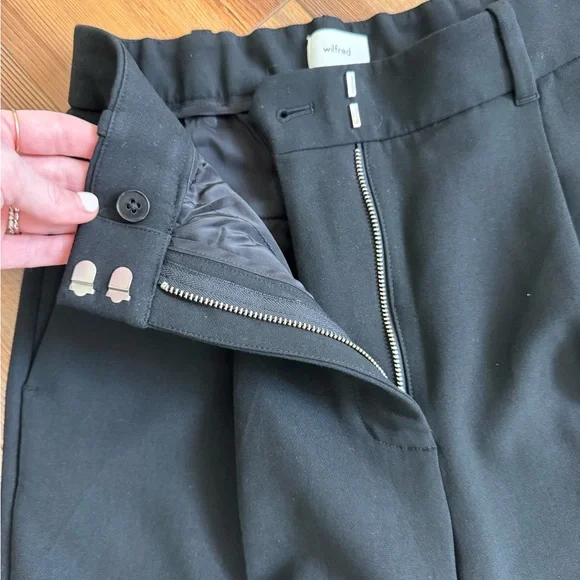 Aritzia - Wilfred, size 4, Black Pleated Trousers - Picture 3 of 11